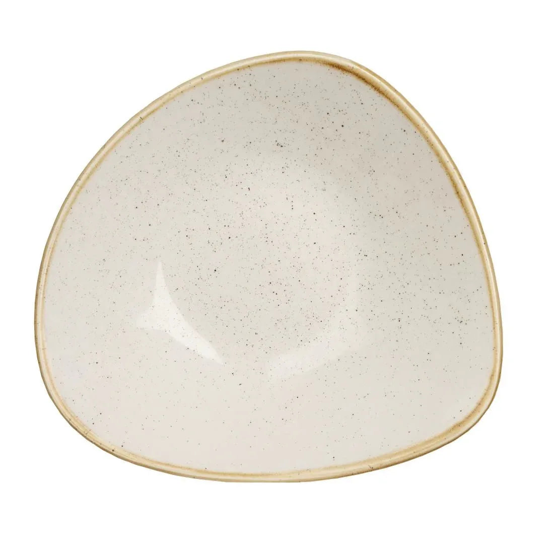 DK525 Churchill Stonecast Triangle Bowl Barley White 228mm (Pack of 12) - JD Catering Equipment Solutions Ltd