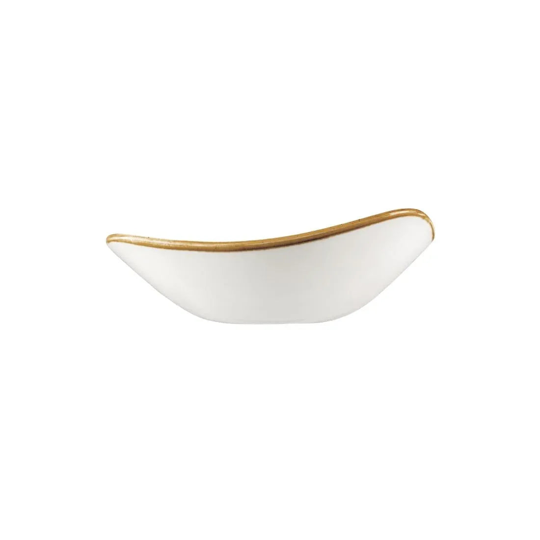 DK525 Churchill Stonecast Triangle Bowl Barley White 228mm (Pack of 12) - JD Catering Equipment Solutions Ltd
