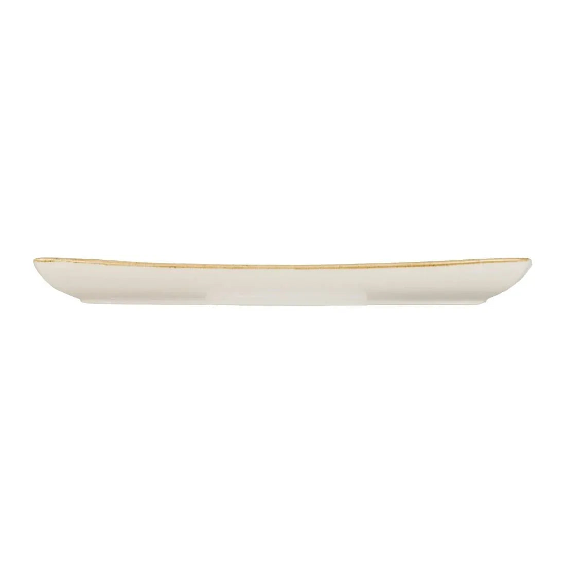 DK528 Churchill Stonecast Rectangular Plate Barley White 295 x 150mm - JD Catering Equipment Solutions Ltd