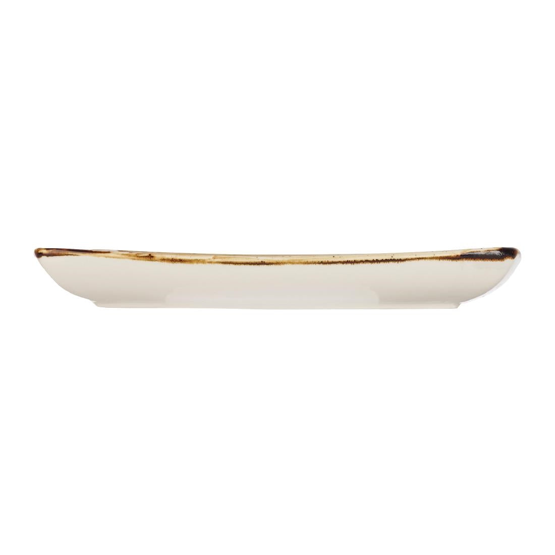 DK529 Churchill Stonecast Deep Square Plate Barley White 260mm (Pack of 6) JD Catering Equipment Solutions Ltd