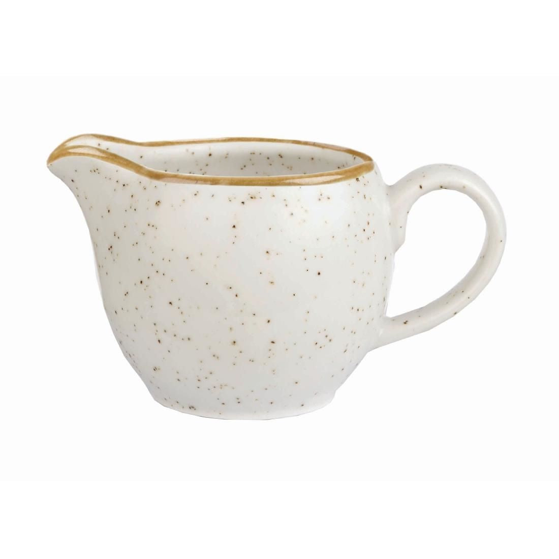 DK534 Churchill Stonecast Milk Jugs Barley White 113mm (Pack of 4) JD Catering Equipment Solutions Ltd