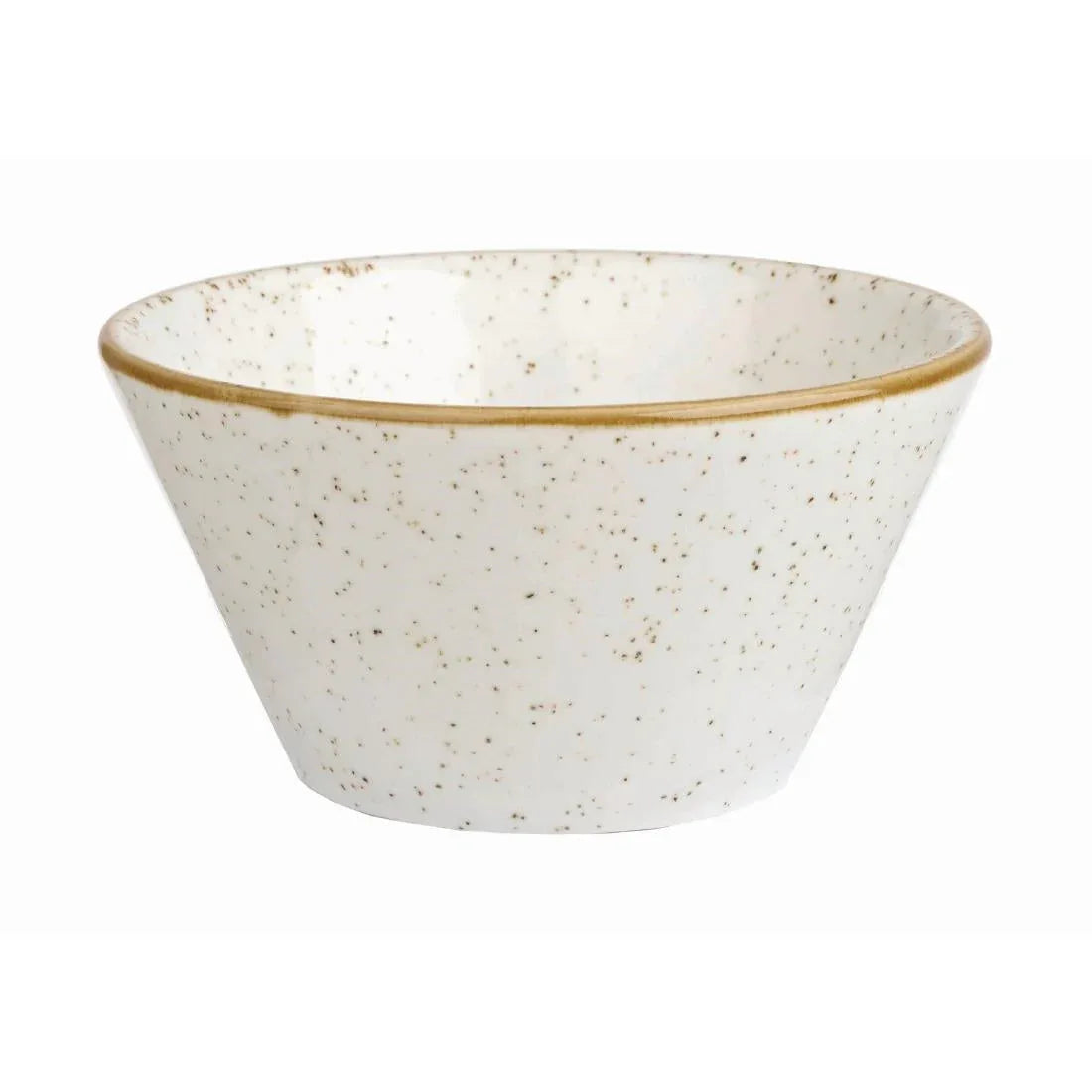 DK535 Churchill Stonecast X Squared Dipping Pot Barley White 3oz (Pack of 12) - JD Catering Equipment Solutions Ltd