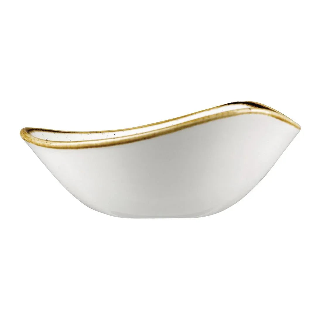 DK543 Churchill Stonecast Triangle Bowl Spiced Orange 200mm (Pack of 12) - JD Catering Equipment Solutions Ltd