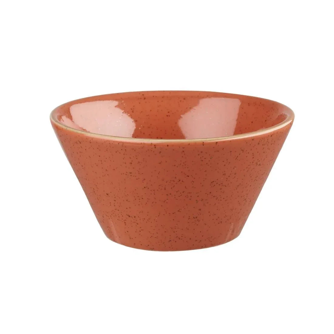 DK552 Churchill Stonecast X Squared Sauce Dish Spiced Orange 3oz (Pack of 12) - JD Catering Equipment Solutions Ltd