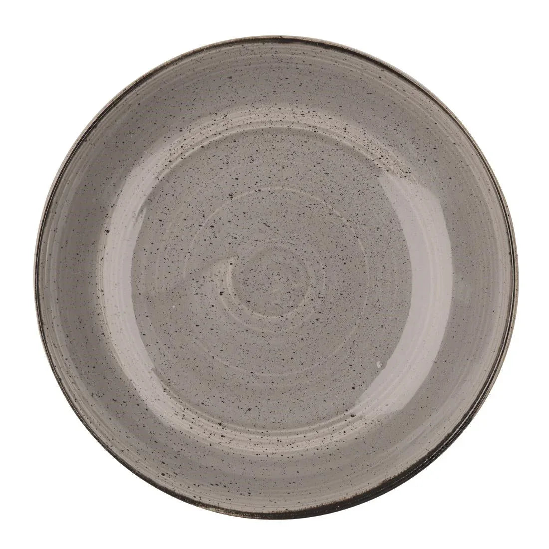 DK556 Churchill Stonecast Round Coupe Bowl Peppercorn Grey 315mm (Pack of 6) - JD Catering Equipment Solutions Ltd