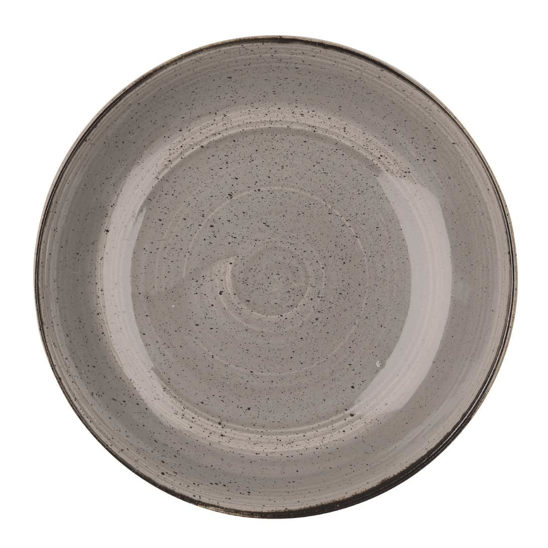 DK556 Churchill Stonecast Round Coupe Bowl Peppercorn Grey 315mm (Pack of 6) JD Catering Equipment Solutions Ltd