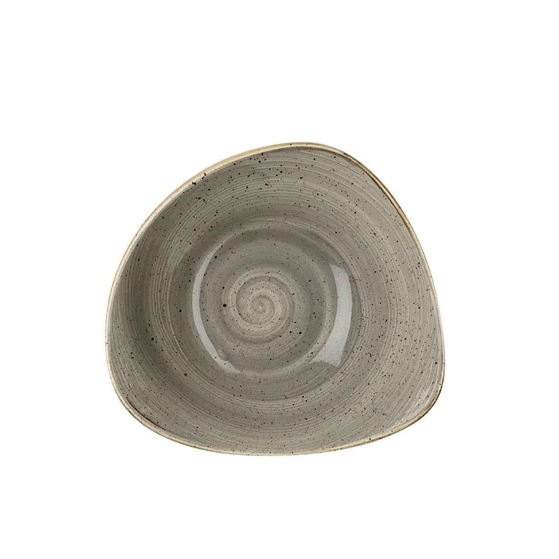 DK560 Churchill Stonecast Triangle Bowl Peppercorn Grey 250mm (Pack of 12) - JD Catering Equipment Solutions Ltd