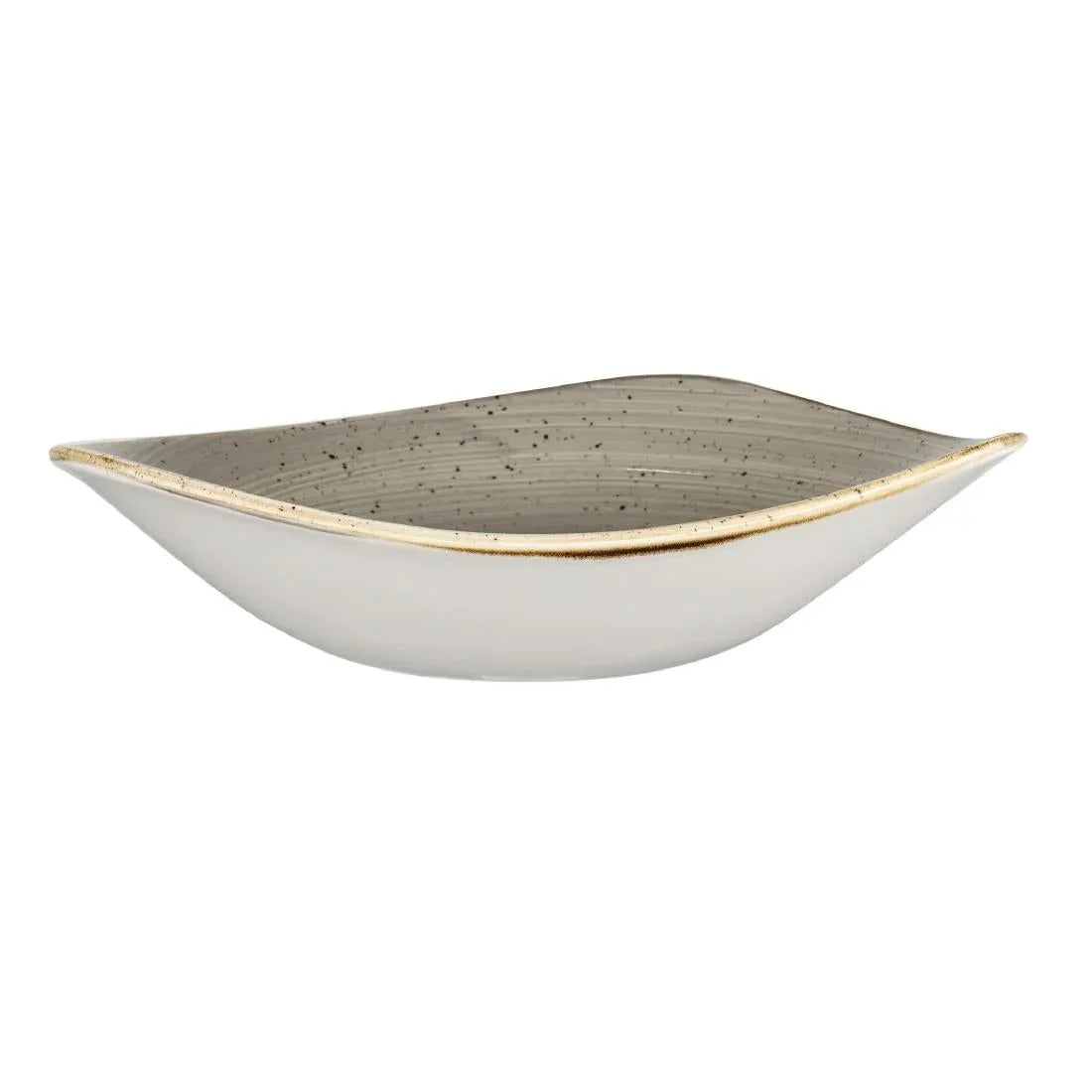 DK560 Churchill Stonecast Triangle Bowl Peppercorn Grey 250mm (Pack of 12) - JD Catering Equipment Solutions Ltd