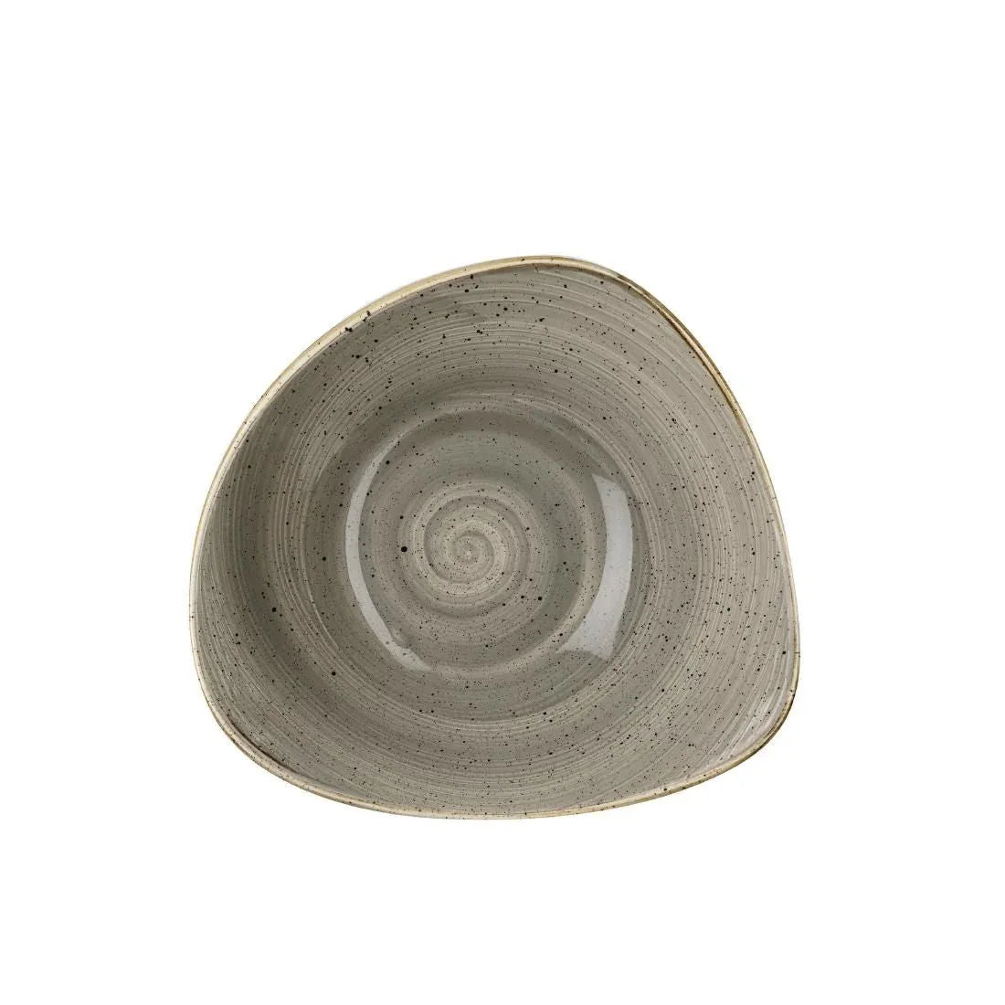 DK560 Churchill Stonecast Triangle Bowl Peppercorn Grey 250mm (Pack of 12) - JD Catering Equipment Solutions Ltd