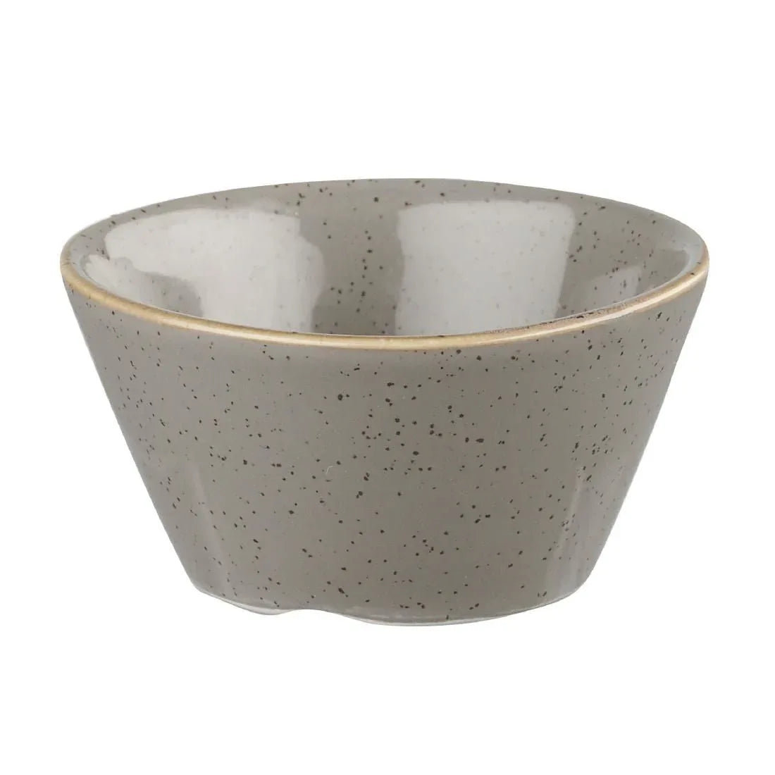 DK569 Churchill Stonecast X Squared Sauce Dish Peppercorn Grey 3oz - JD Catering Equipment Solutions Ltd