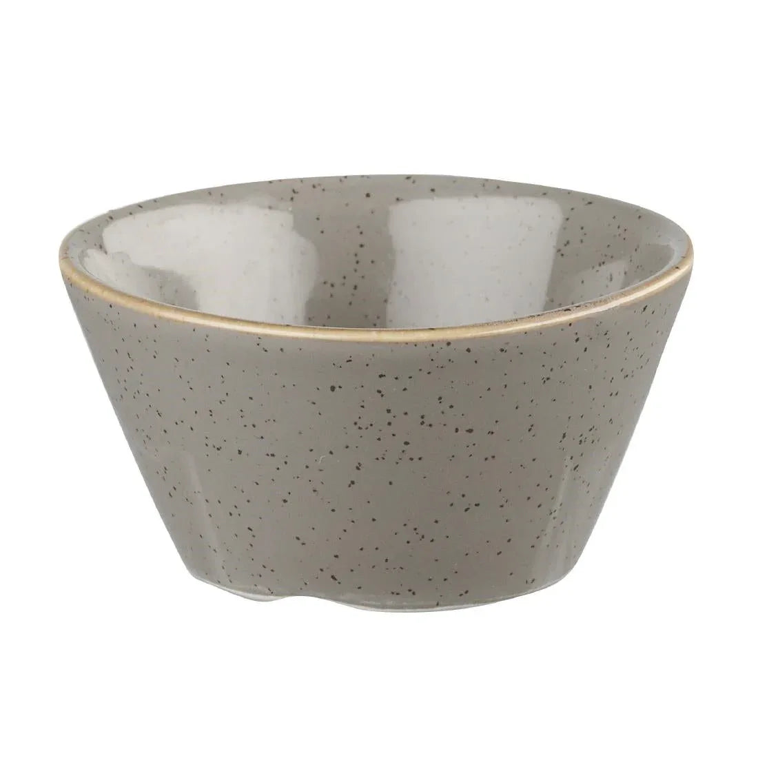 DK569 Churchill Stonecast X Squared Sauce Dish Peppercorn Grey 3oz - JD Catering Equipment Solutions Ltd