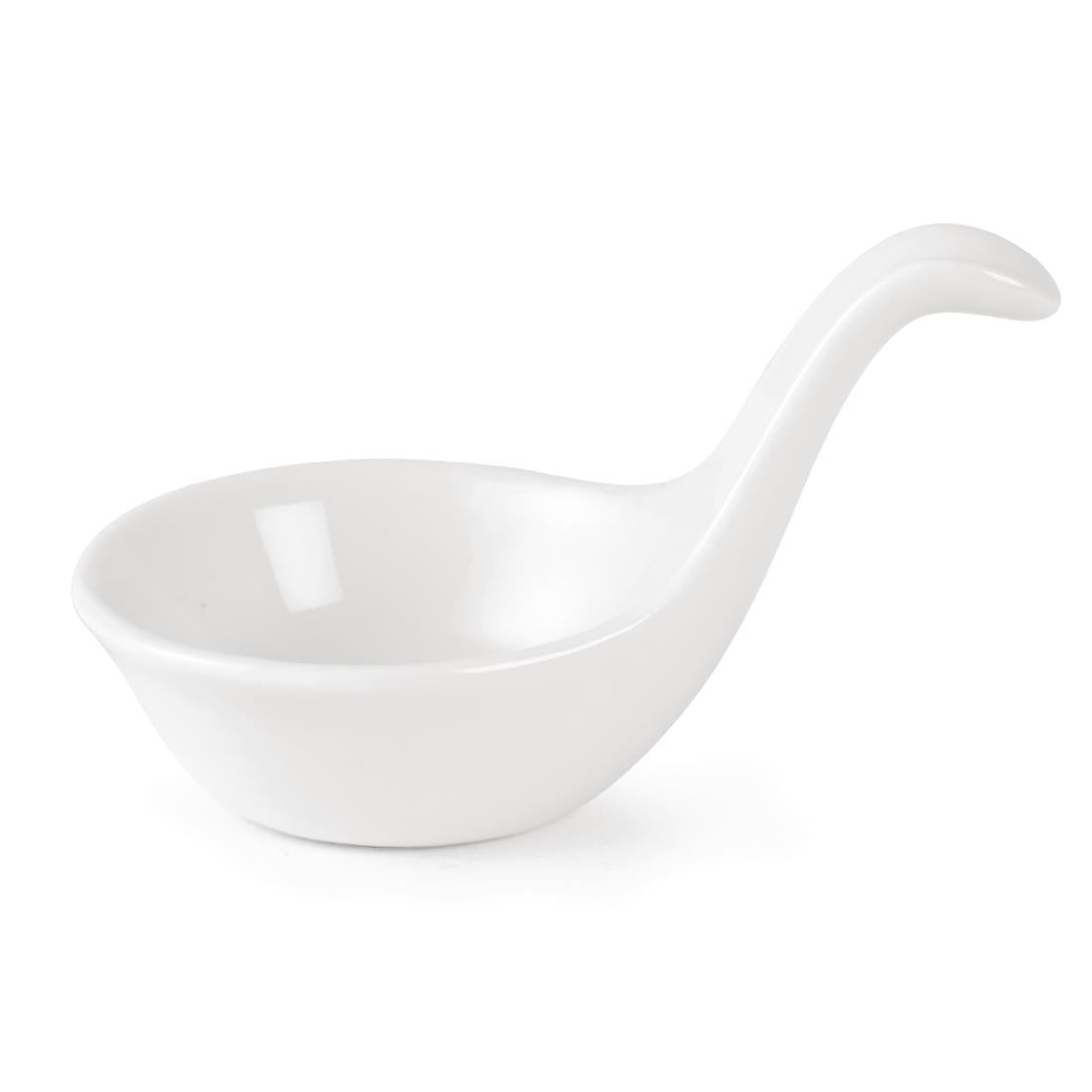 DK801 Olympia Miniature Spoon Shape Dipping Bowls 57x 57mm (Pack of 12) JD Catering Equipment Solutions Ltd