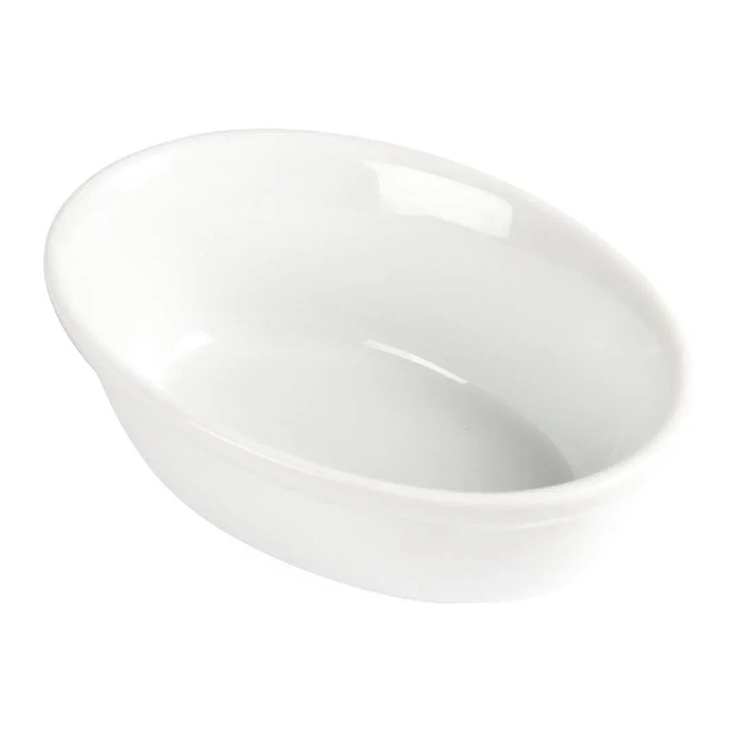 DK807 Olympia Whiteware Oval Pie Bowls 161mm (Pack of 6) - JD Catering Equipment Solutions Ltd
