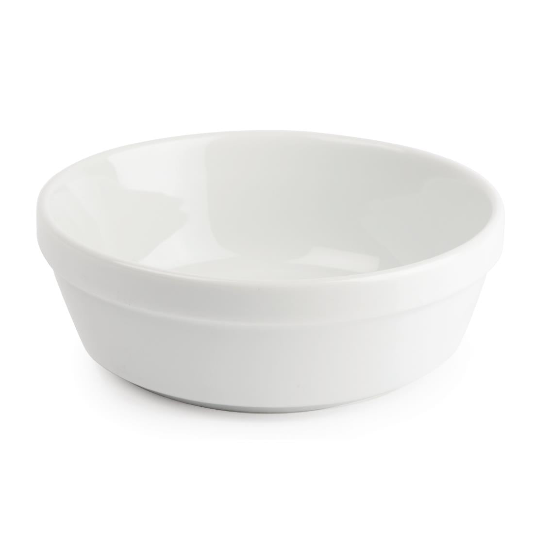 DK809 Olympia Whiteware Round Pie Bowls 137mm (Pack of 6) JD Catering Equipment Solutions Ltd
