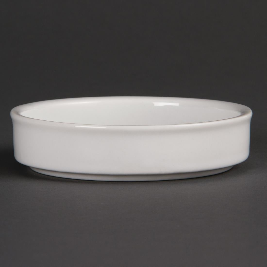DK827 Olympia Mediterranean Stackable Dishes White 102mm (Pack of 6) JD Catering Equipment Solutions Ltd