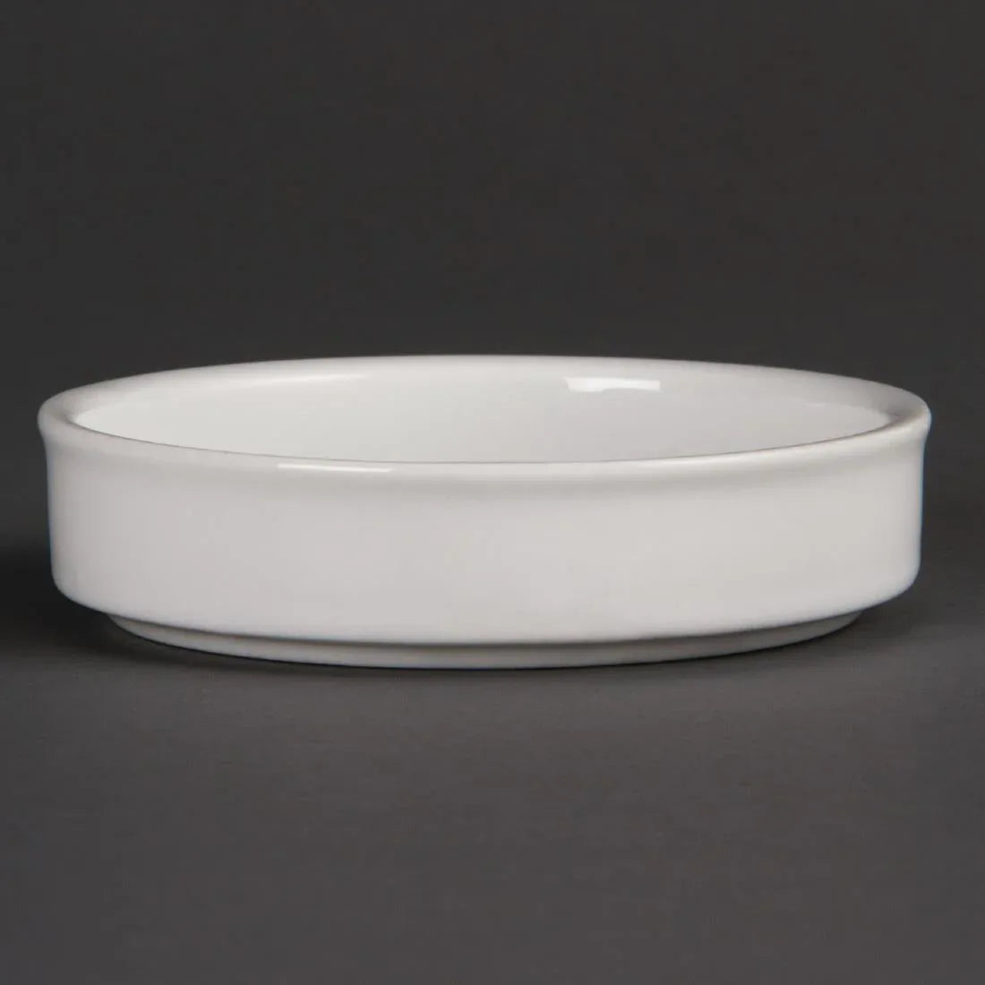 DK827 Olympia Mediterranean Stackable Dishes White 102mm (Pack of 6) - JD Catering Equipment Solutions Ltd