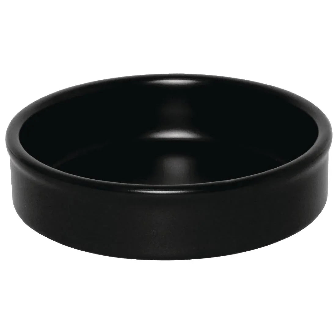 DK832 Olympia Mediterranean Stackable Dishes Black 102mm (Pack of 6) - JD Catering Equipment Solutions Ltd
