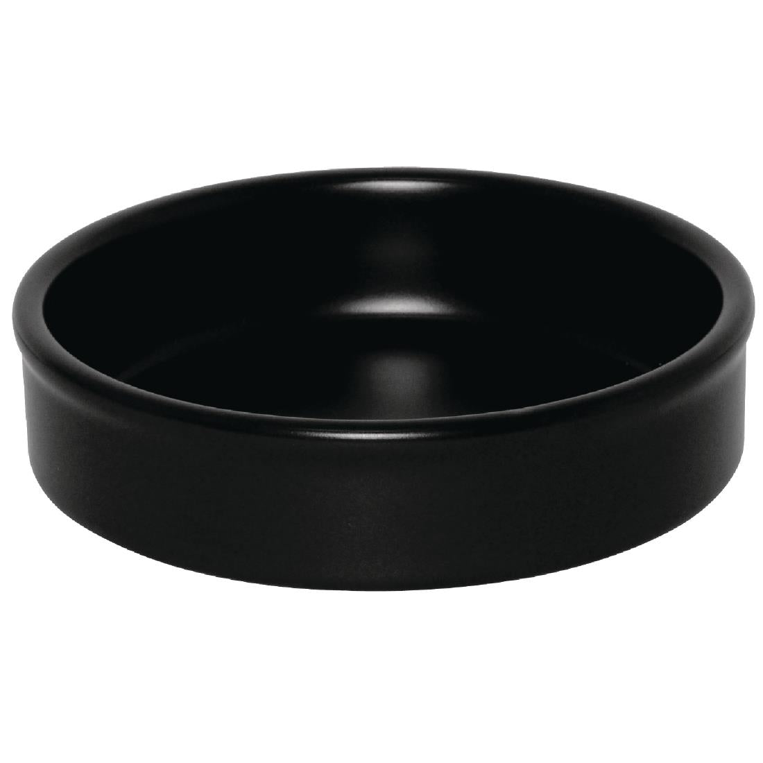 DK833 Olympia Mediterranean Stackable Dishes Black 134mm (Pack of 6) JD Catering Equipment Solutions Ltd