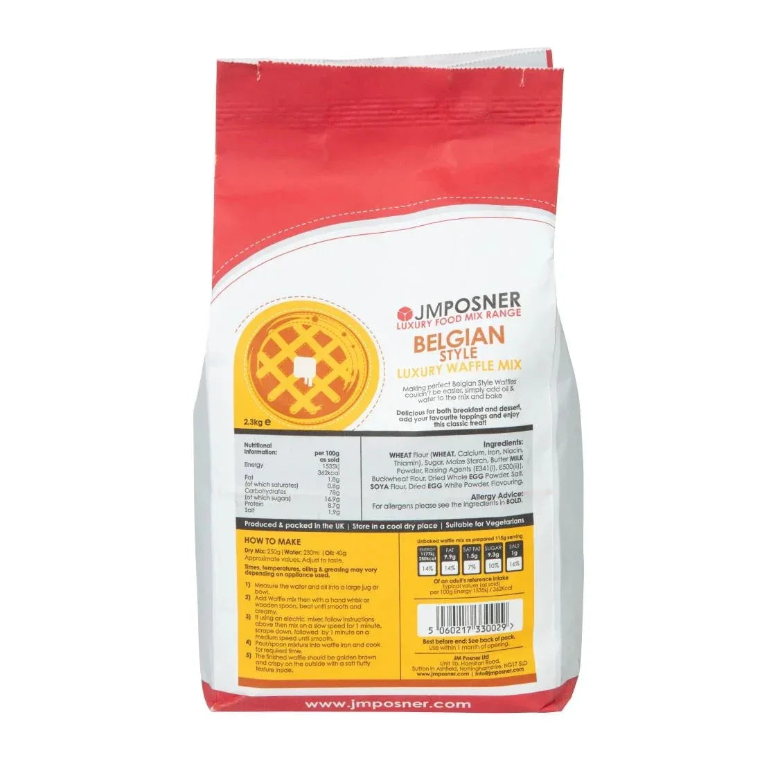 DK846 JM Posner Finest Belgian Style Waffle Mix - JD Catering Equipment Solutions Ltd