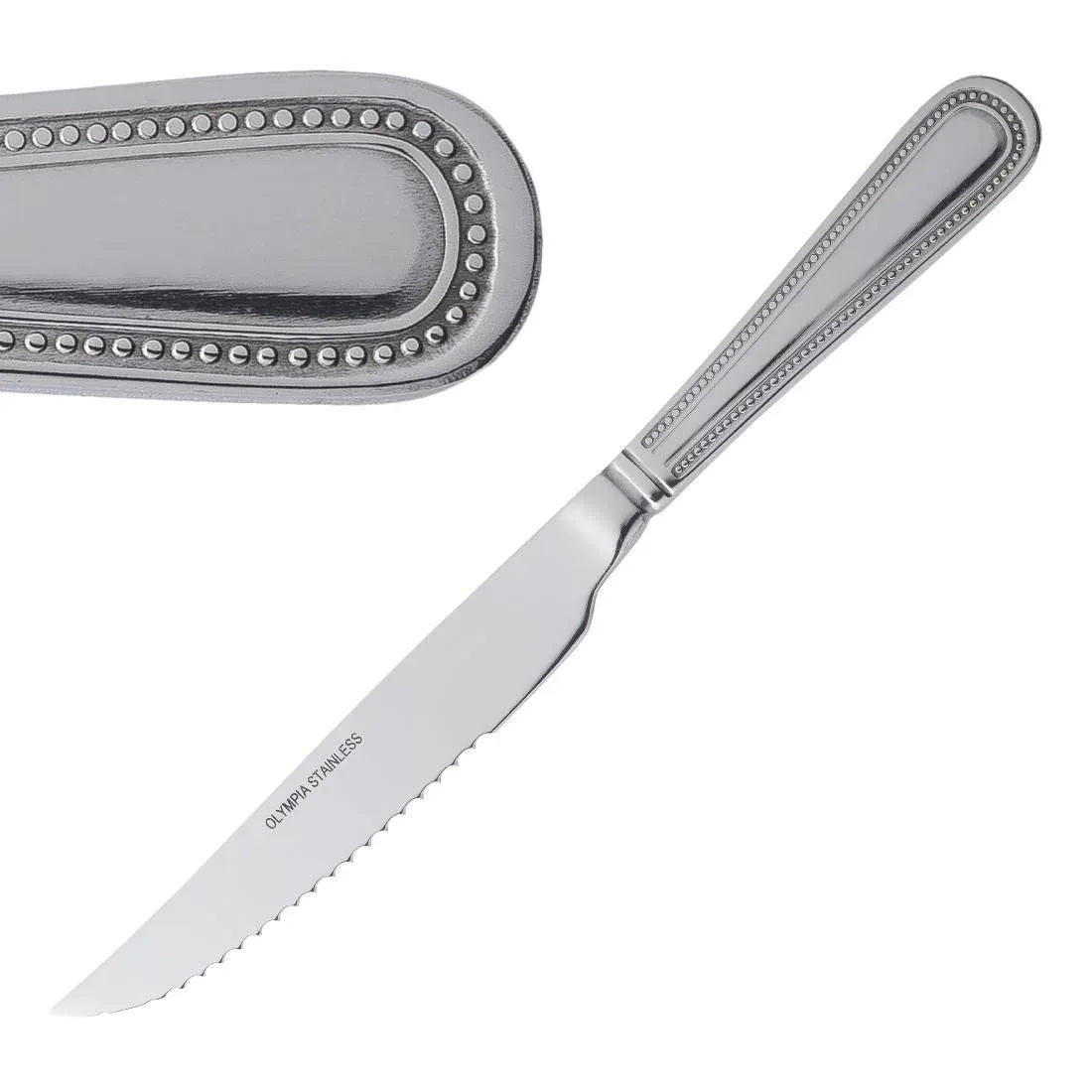 DL102 Olympia Bead Steak Knives (Pack of 12) - JD Catering Equipment Solutions Ltd