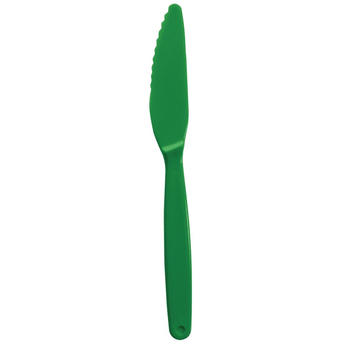 DL116 Kristallon Polycarbonate Knife Green (Pack of 12) JD Catering Equipment Solutions Ltd