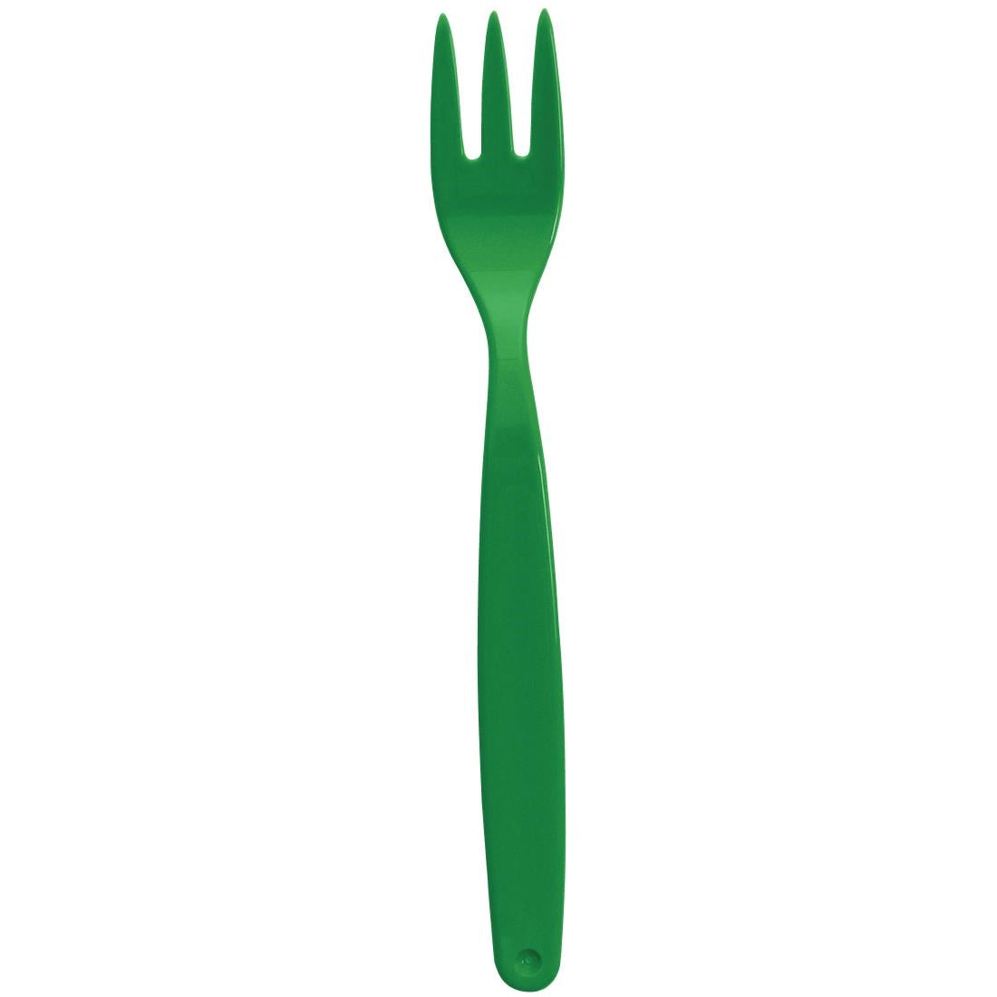 DL120 Polycarbonate Fork Green Kristallon (Pack of 12) JD Catering Equipment Solutions Ltd