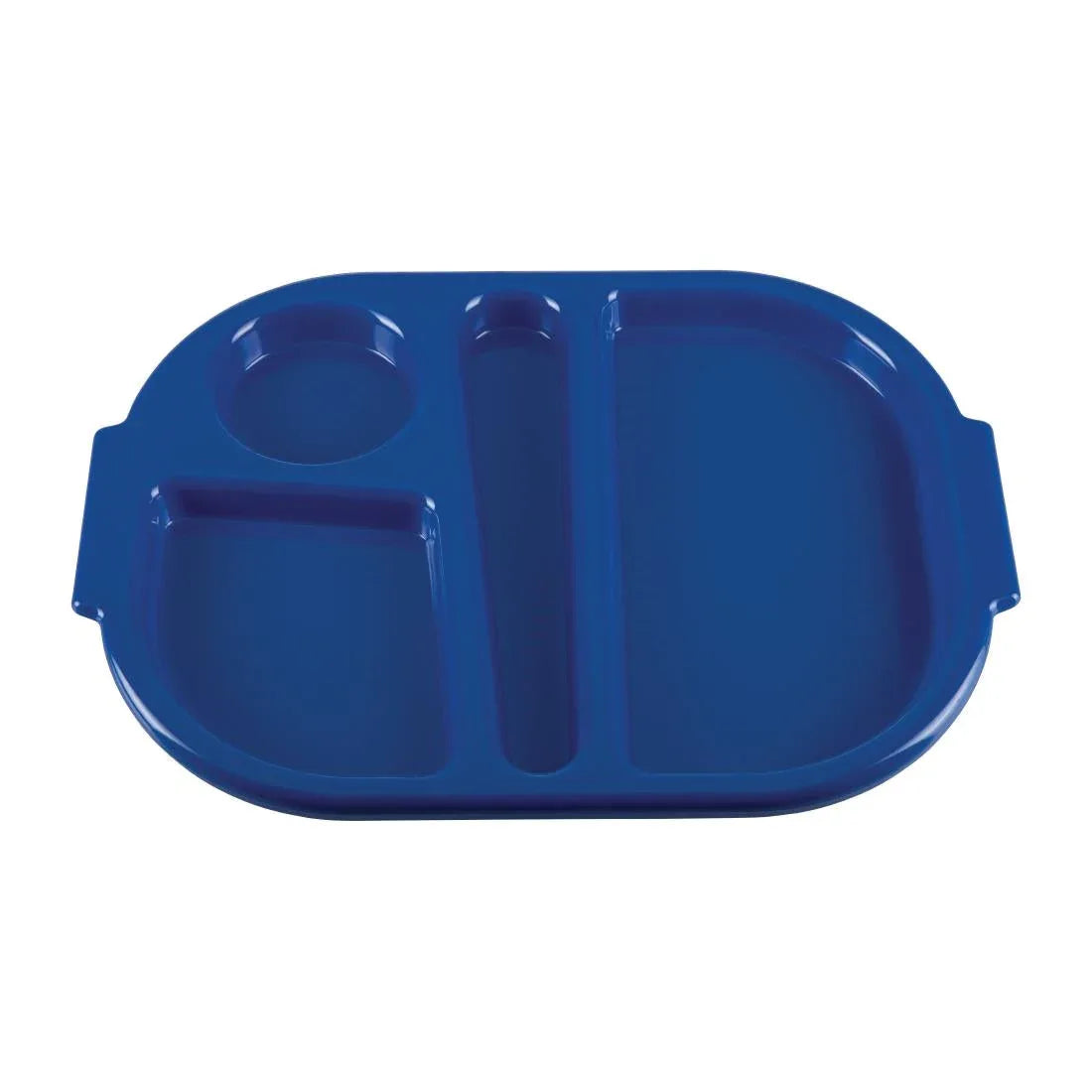 DL129 Kristallon Small Polycarbonate Compartment Food Trays Blue 322mm - JD Catering Equipment Solutions Ltd