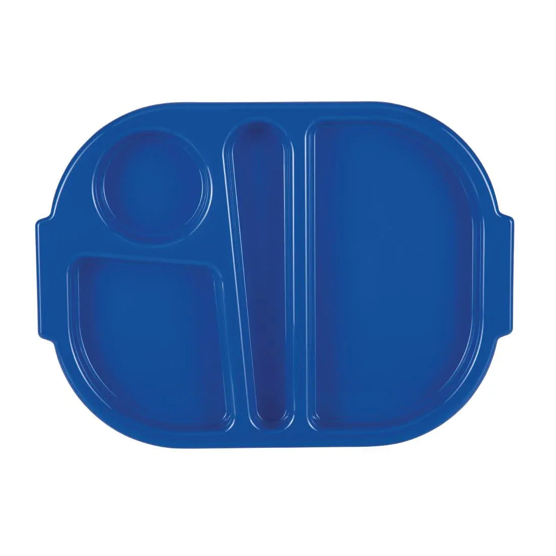 DL129 Kristallon Small Polycarbonate Compartment Food Trays Blue 322mm - JD Catering Equipment Solutions Ltd