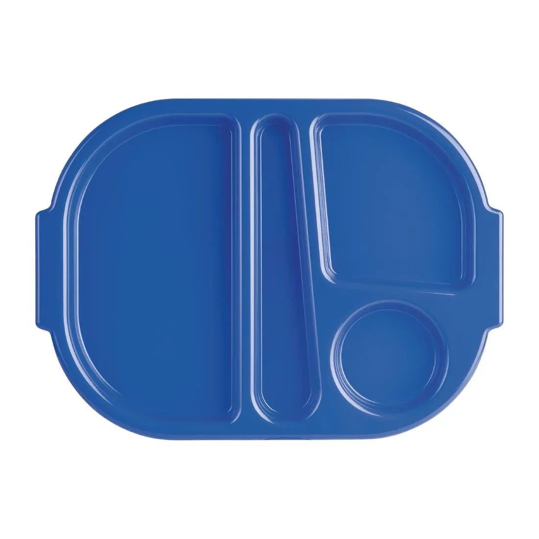 DL129 Kristallon Small Polycarbonate Compartment Food Trays Blue 322mm - JD Catering Equipment Solutions Ltd