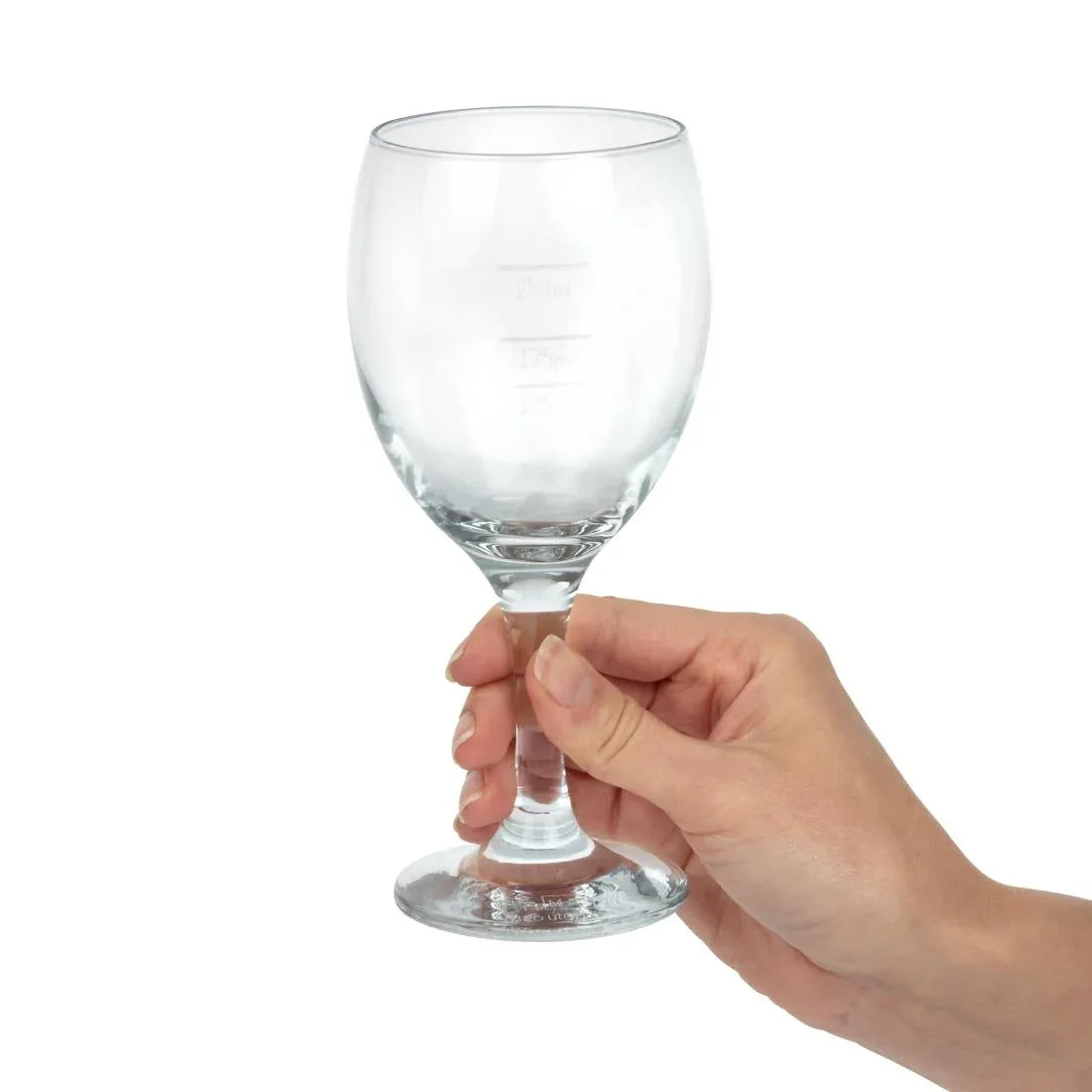 DL209 Utopia Imperial Wine Glasses 340ml CE Marked at 125ml 175ml and 250ml (Pack of 12) - JD Catering Equipment Solutions Ltd