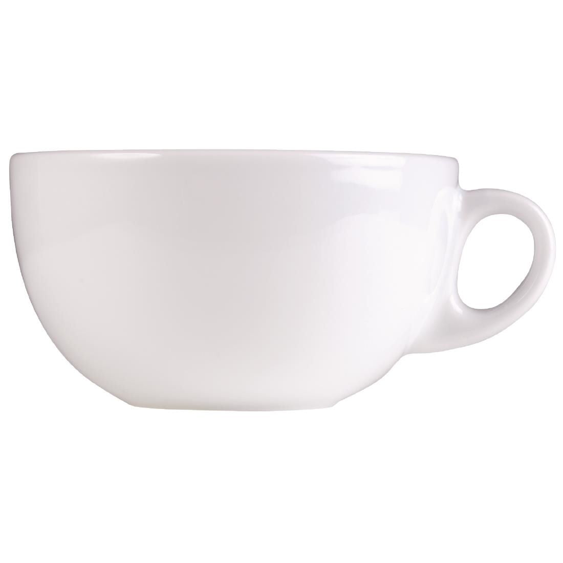 DL397 Churchill Art de Cuisine Menu Porcelain Cappuccino Cups 341ml (Pack of 6) JD Catering Equipment Solutions Ltd