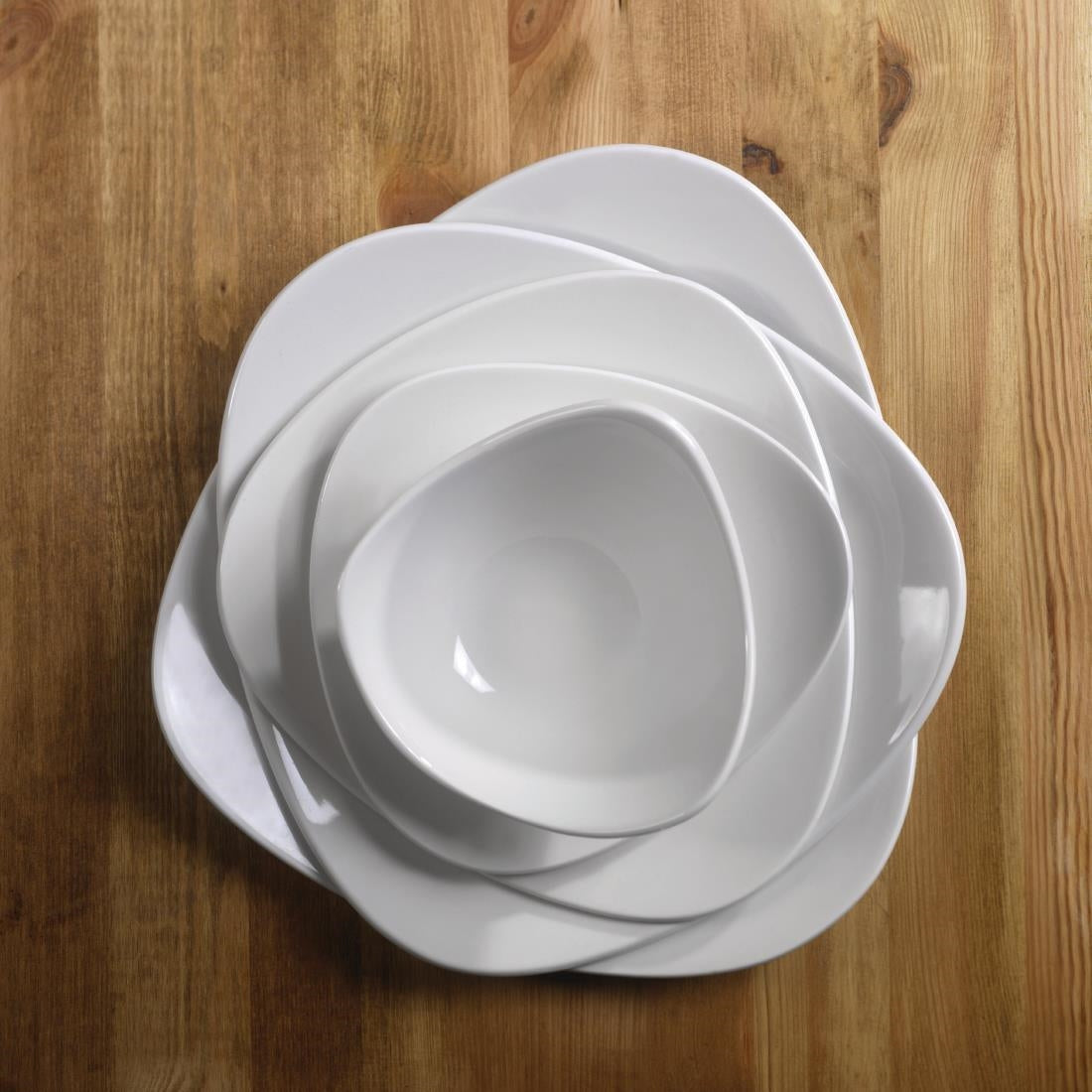 DL400 Churchill Lotus Triangle Bowls 150mm (Pack of 12) JD Catering Equipment Solutions Ltd