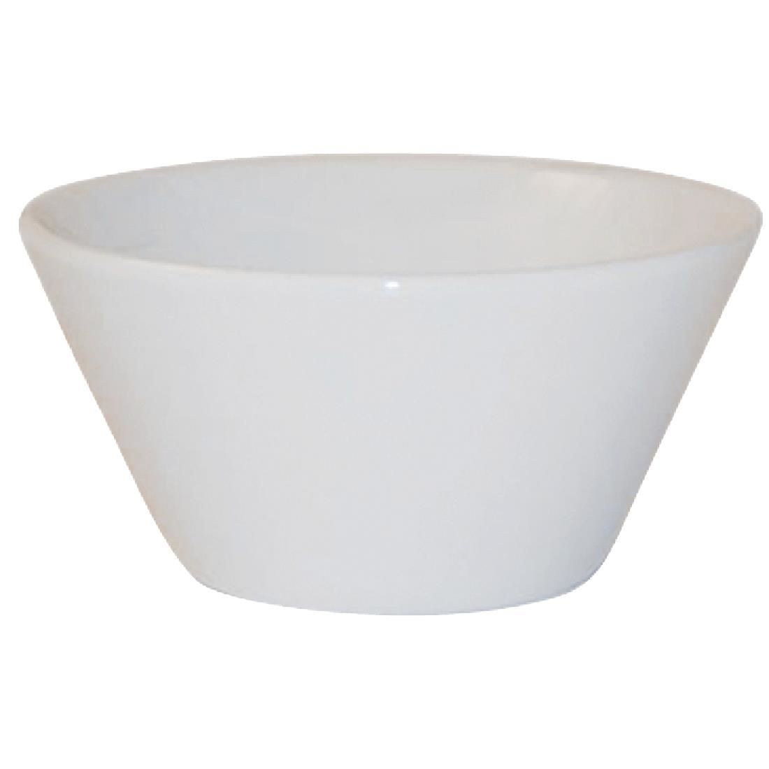 DL401 Churchill Bit on the Side White Zest Snack Bowls 116mm (Pack of 12) JD Catering Equipment Solutions Ltd
