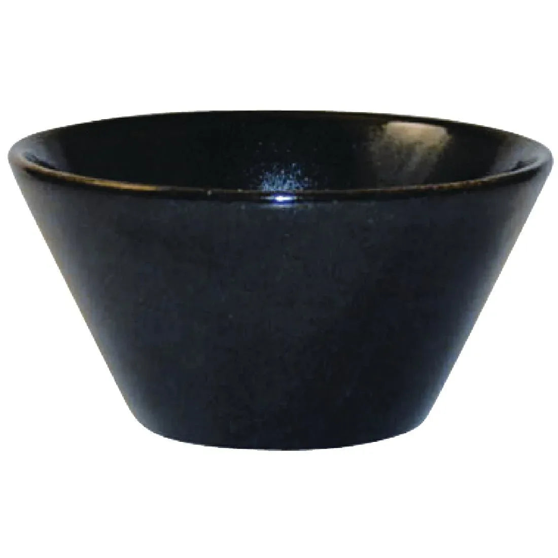 DL404 Churchill Bit on the Side Black Zest Snack Bowls 121mm (Pack of 12) - JD Catering Equipment Solutions Ltd
