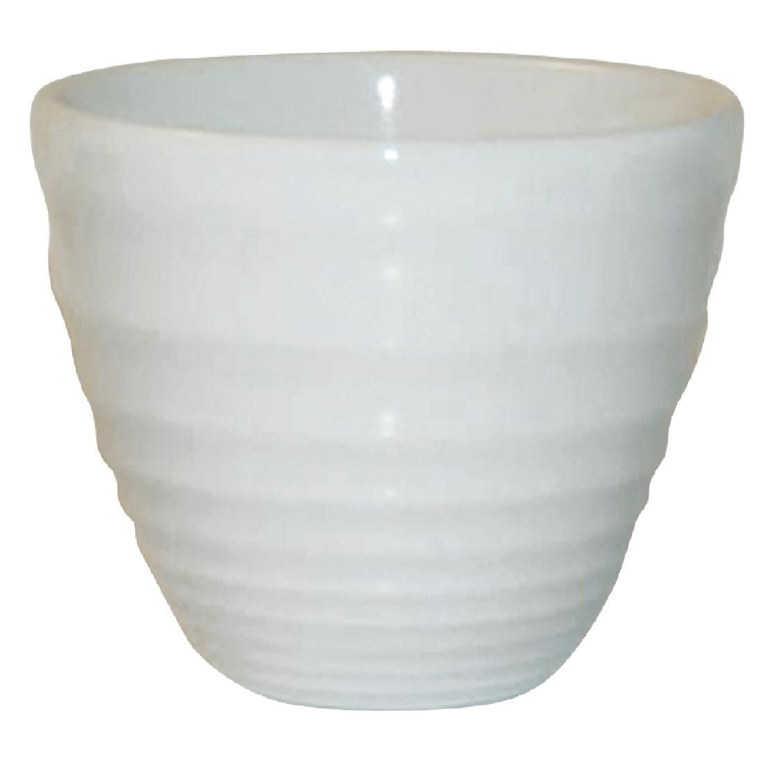 DL411 Churchill Bit on the Side White Ripple Chip Mugs 284ml (Pack of 12) JD Catering Equipment Solutions Ltd