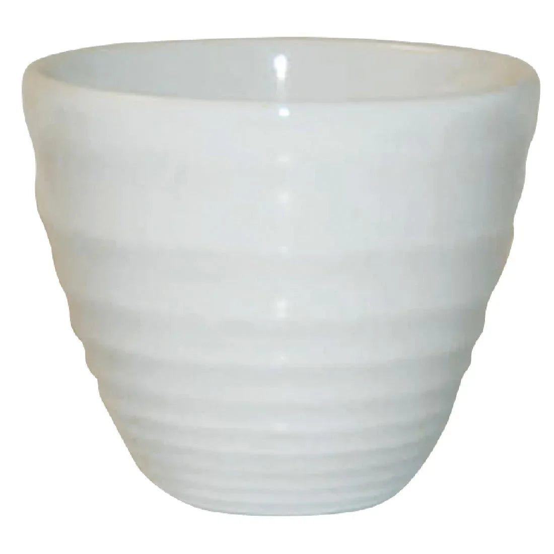 DL411 Churchill Bit on the Side White Ripple Chip Mugs 284ml (Pack of 12) - JD Catering Equipment Solutions Ltd