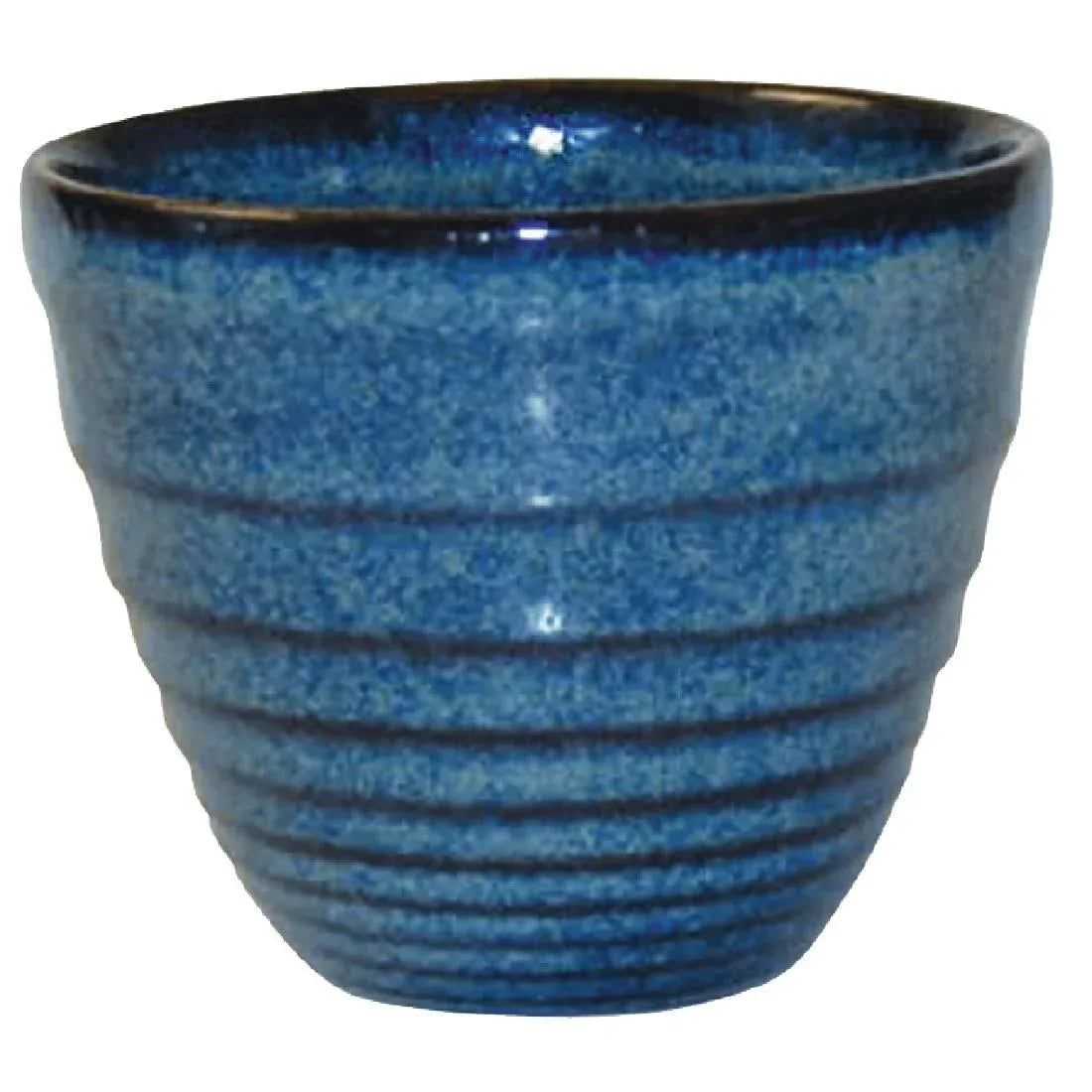 DL412 Churchill Bit on the Side Blue Ripple Chip Mugs 284ml (Pack of 12) - JD Catering Equipment Solutions Ltd