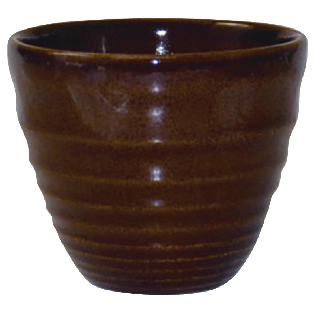 DL413 Churchill Bit on the Side Brown Ripple Chip Mugs 284ml (Pack of 12) JD Catering Equipment Solutions Ltd