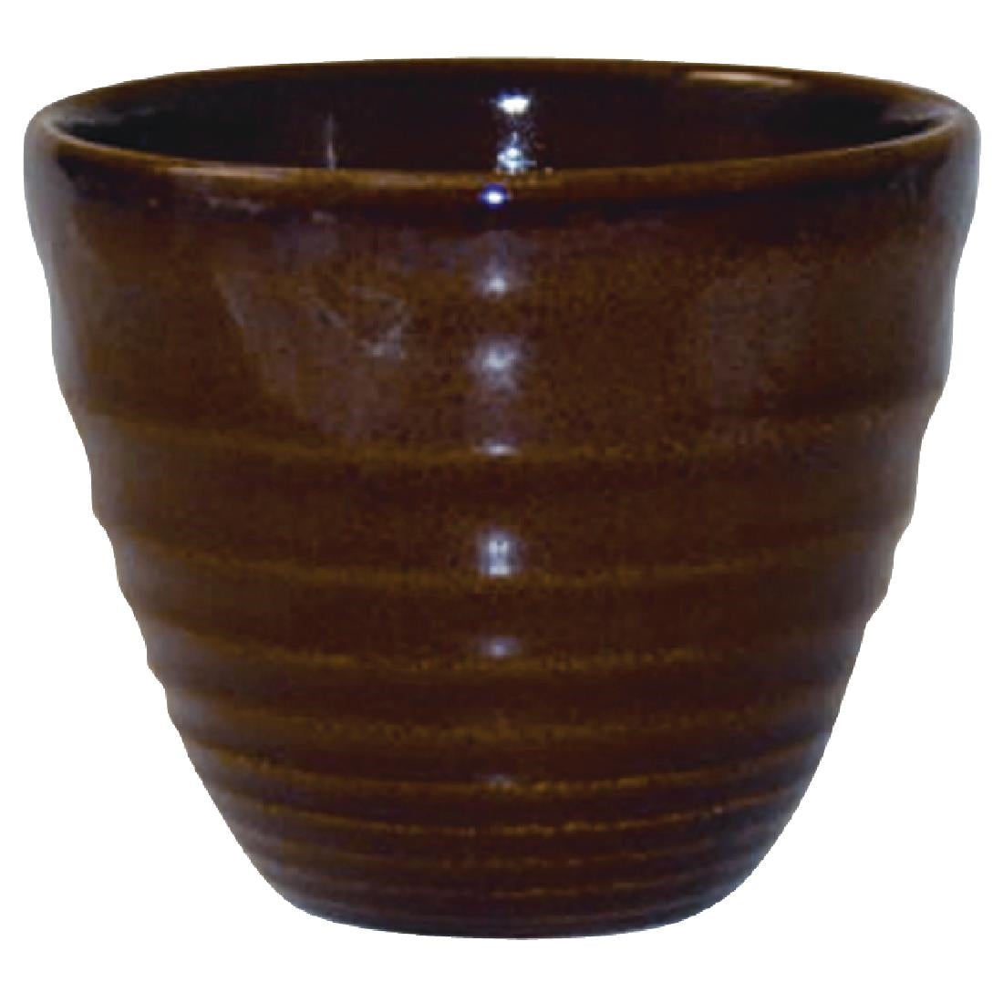 DL413 Churchill Bit on the Side Brown Ripple Chip Mugs 284ml (Pack of 12) JD Catering Equipment Solutions Ltd