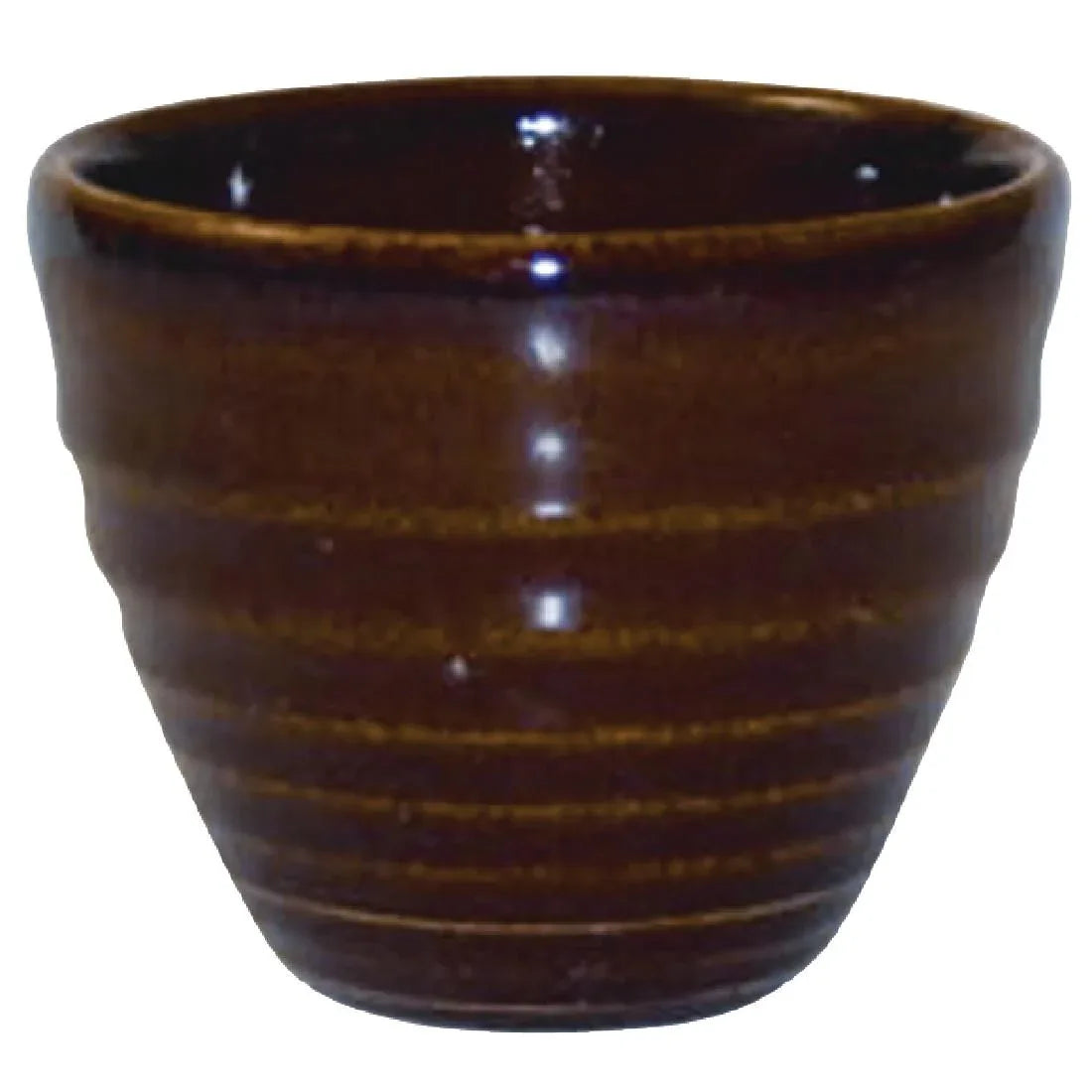 DL419 Churchill Bit on the Side Brown Ripple Dip Pots 114ml (Pack of 12) - JD Catering Equipment Solutions Ltd