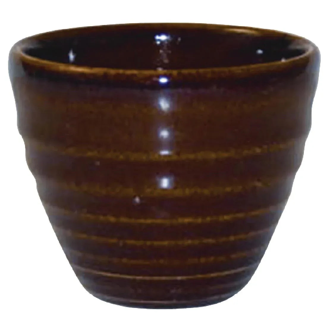 DL419 Churchill Bit on the Side Brown Ripple Dip Pots 114ml (Pack of 12) - JD Catering Equipment Solutions Ltd