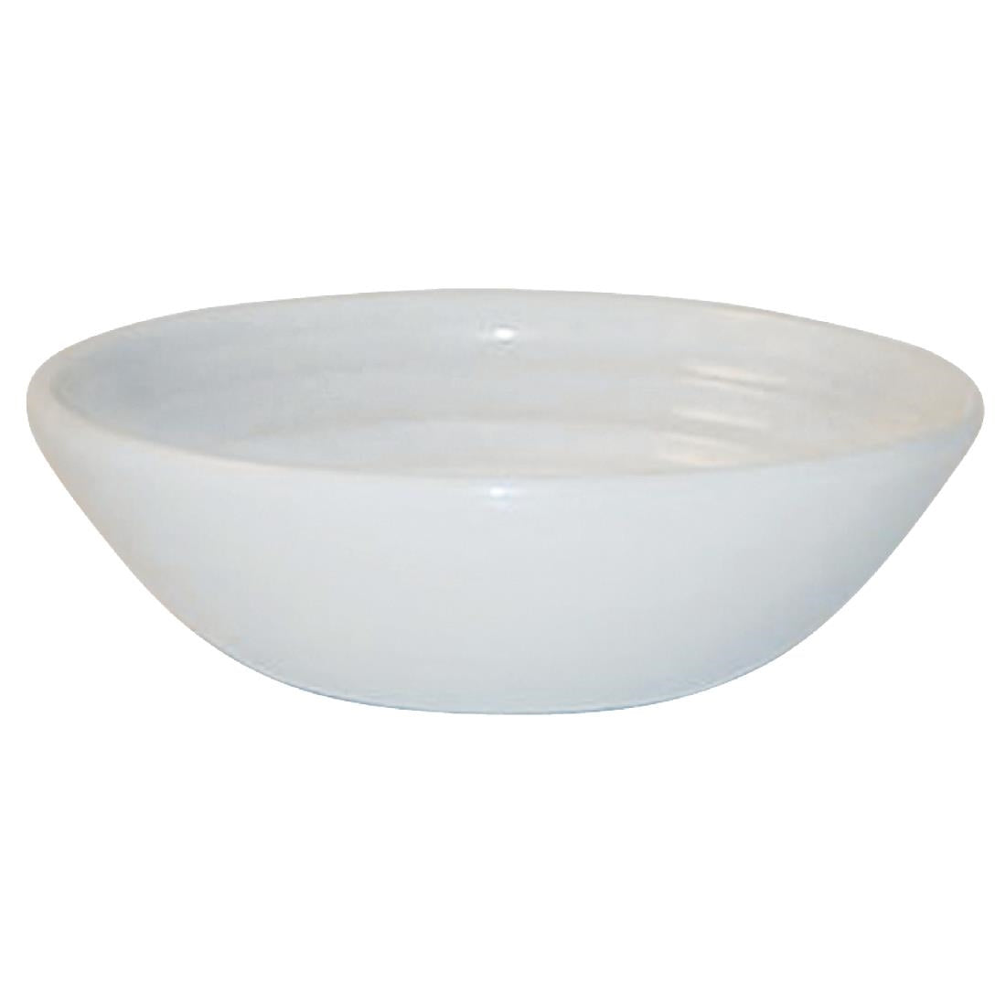 DL420 Churchill Bit on the Side White Ripple Dip Dishes 113mm (Pack of 12) JD Catering Equipment Solutions Ltd