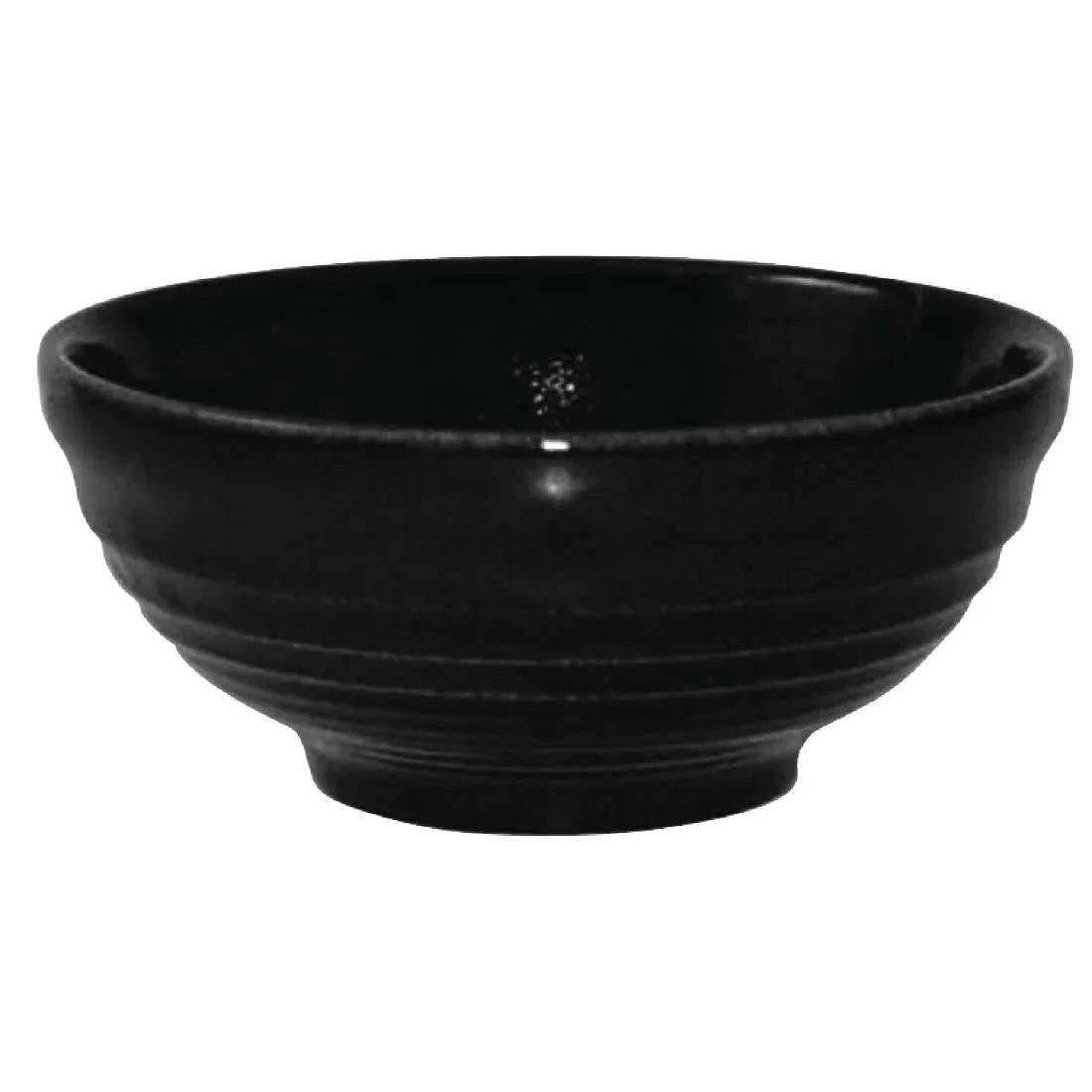 DL426 Churchill Bit on the Side Black Ripple Snack Bowls 120mm (Pack of 12) - JD Catering Equipment Solutions Ltd
