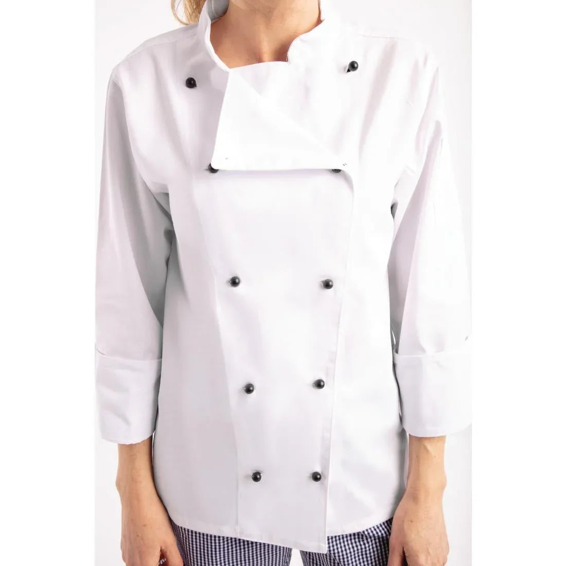 DL710 Whites Chicago Unisex Chefs Jacket Long Sleeve - JD Catering Equipment Solutions Ltd