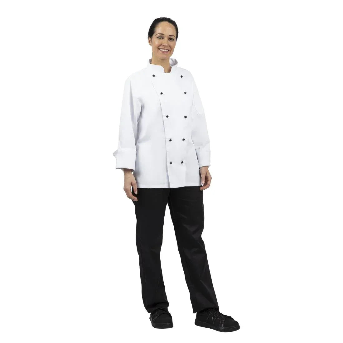 DL710 Whites Chicago Unisex Chefs Jacket Long Sleeve - JD Catering Equipment Solutions Ltd