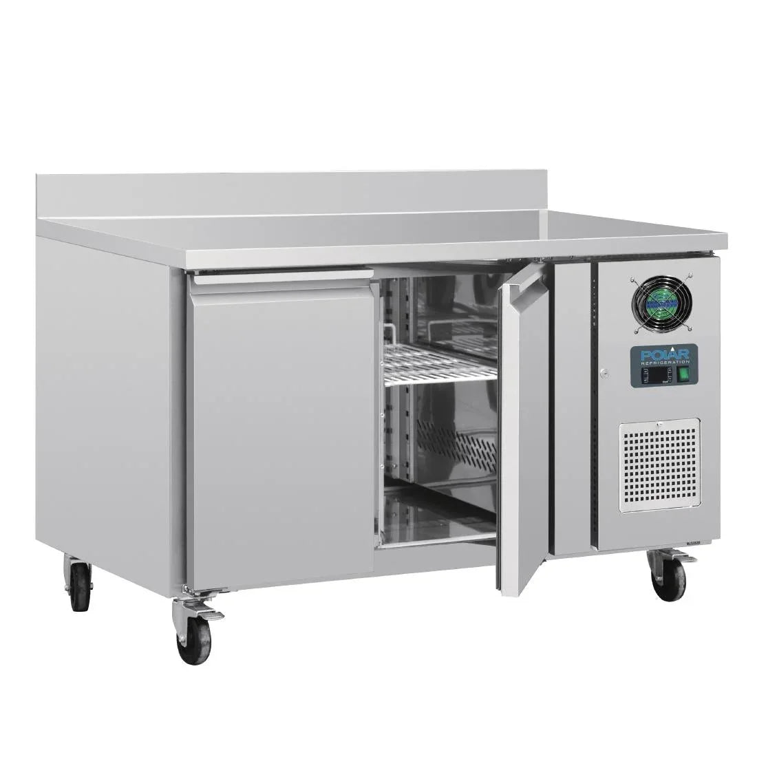 DL916 Polar U-Series Double Door Counter Freezer with Upstand 282Ltr - JD Catering Equipment Solutions Ltd