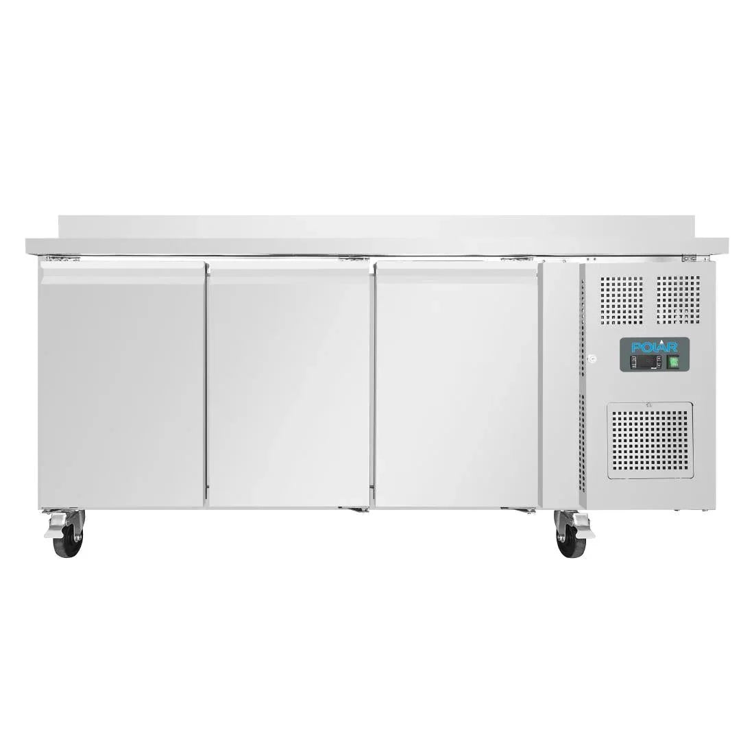 DL917 Polar U-Series Triple Door Counter Freezer with Upstand 417Ltr - JD Catering Equipment Solutions Ltd