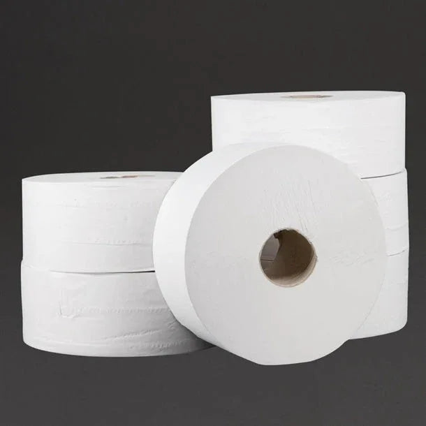 DL919 Jantex Jumbo Toilet Rolls 2-Ply 300m (Pack of 6) - JD Catering Equipment Solutions Ltd