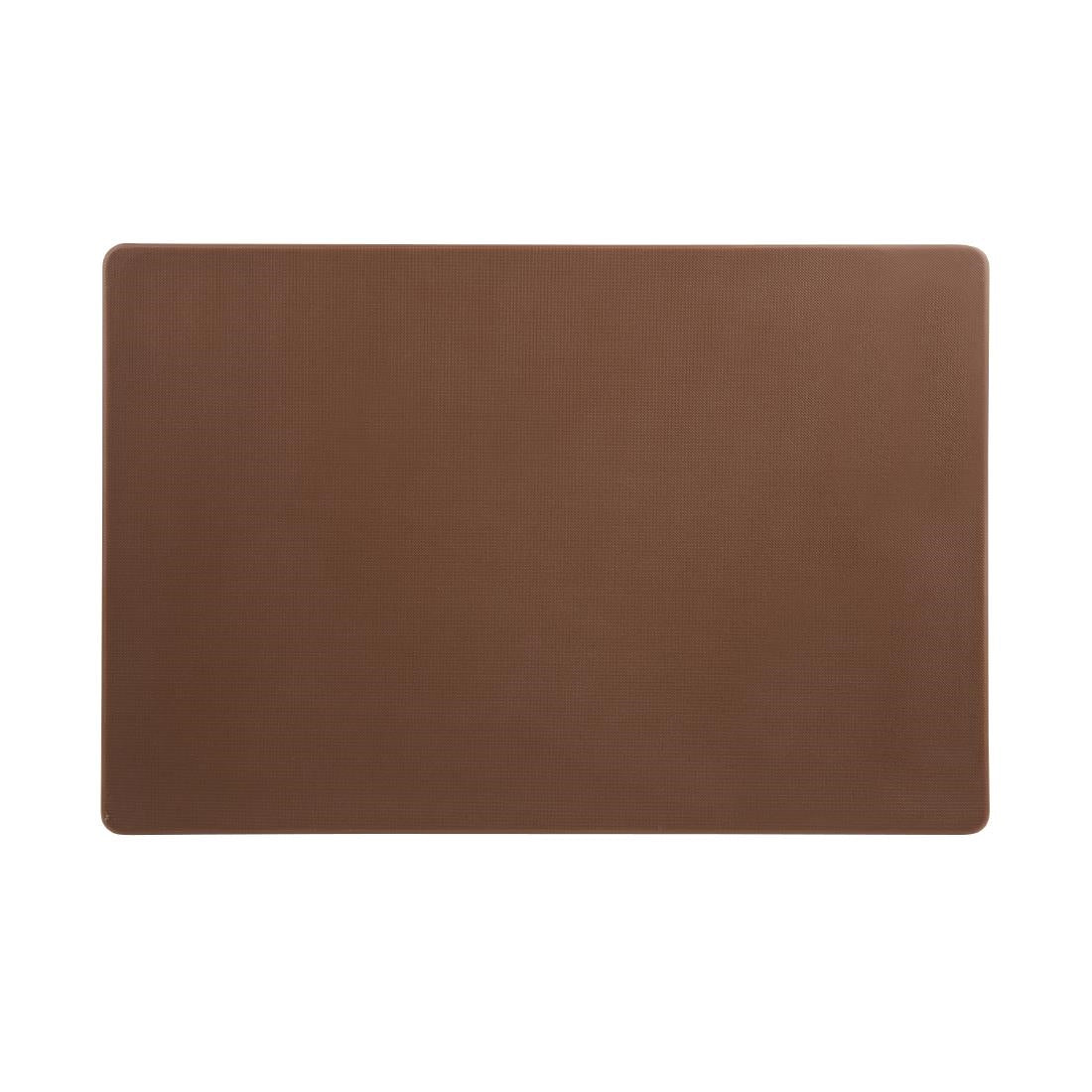DM003 Hygiplas Extra Thick Low Density Brown Chopping Board Standard JD Catering Equipment Solutions Ltd