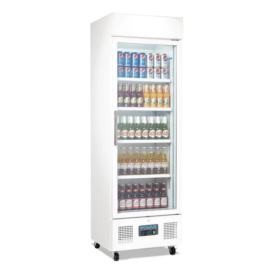 DM076 Polar G-Series Upright Display Fridge 368Ltr White - JD Catering Equipment Solutions Ltd